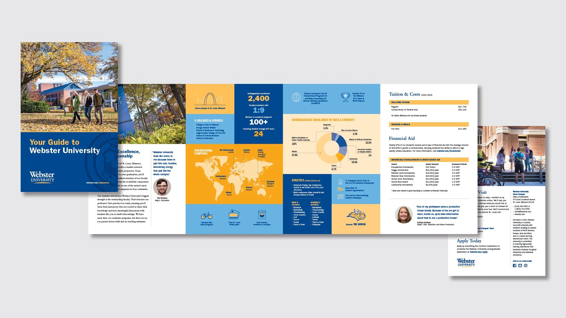 Booklet with infographics