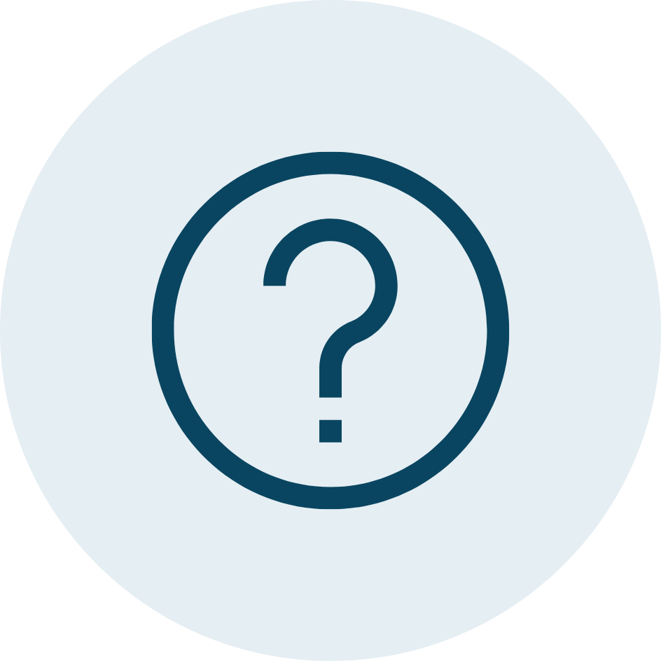 question icon on blue background