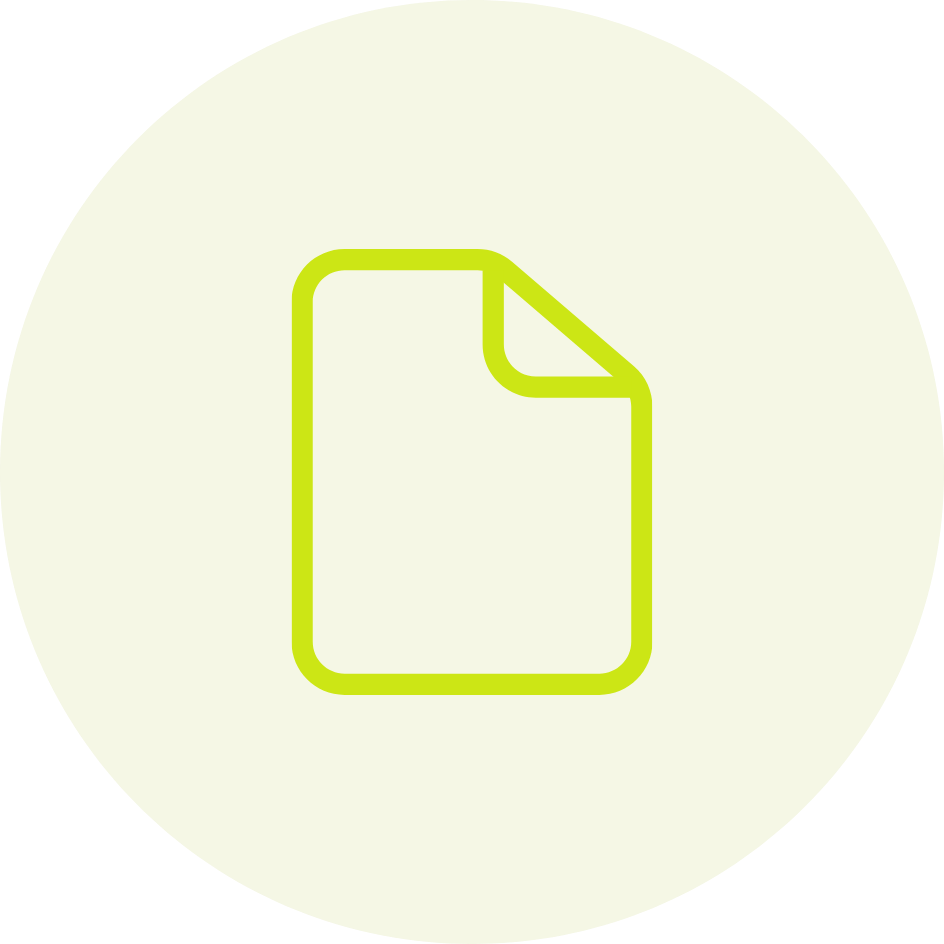 page icon on green background