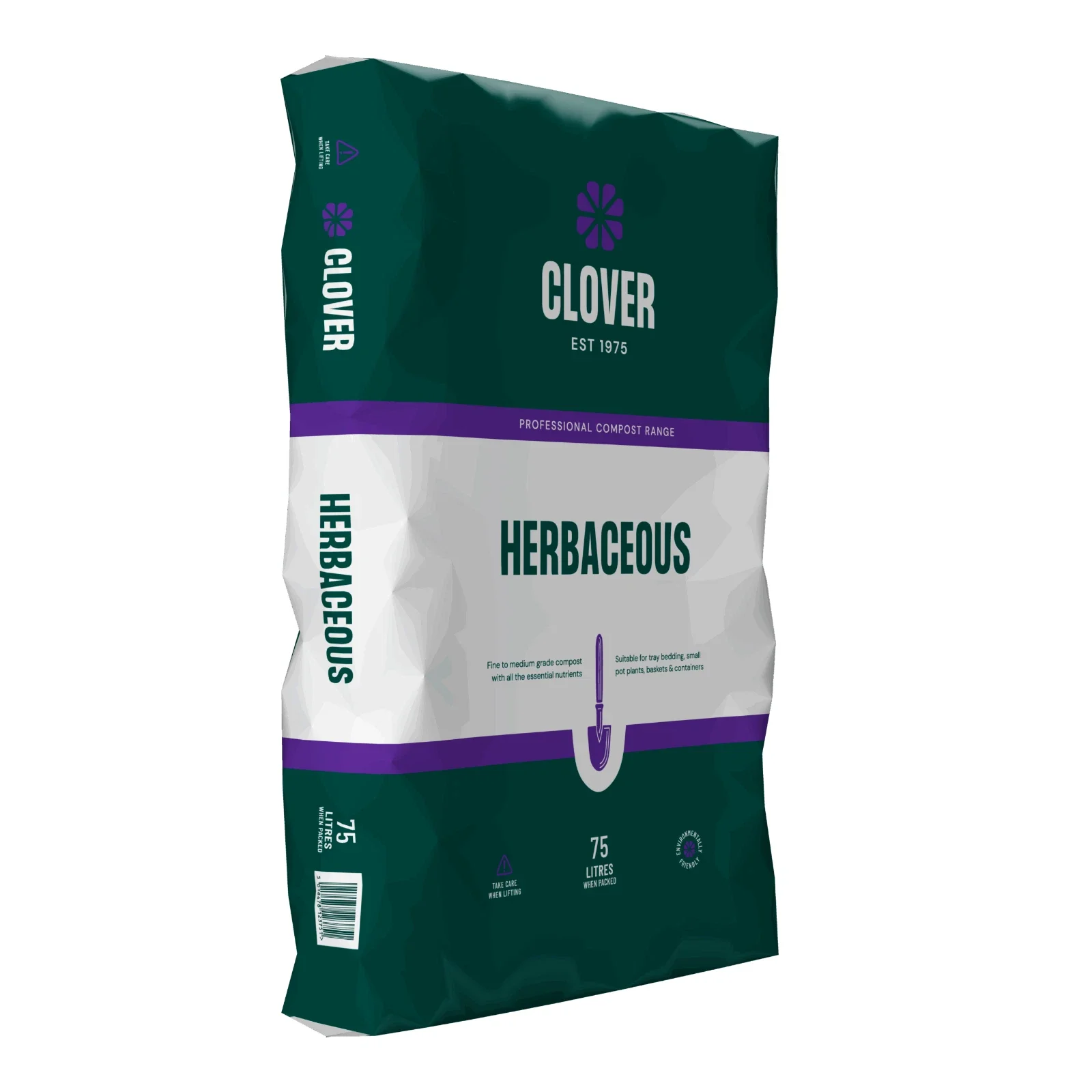 Original Clover Irish Peat - Herbaceous Compost - 75Ltr Bale