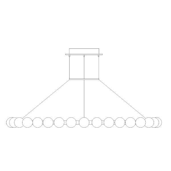 Orbet 42 Inch Chandelier