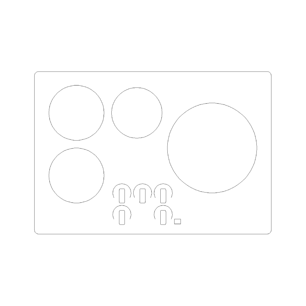 GE Profile Built-In Touch Control Induction Cooktop