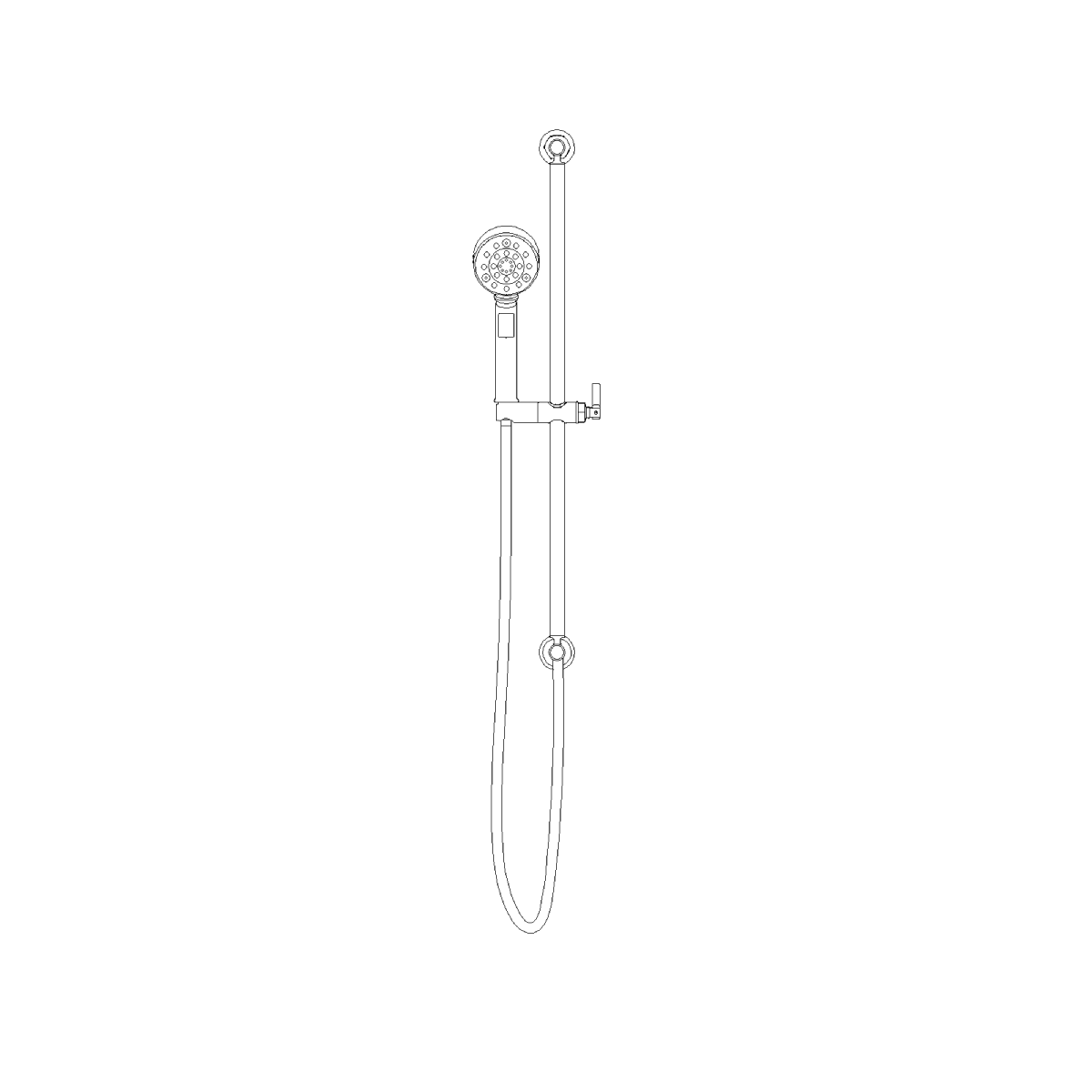 Hand Shower - Front Elevation