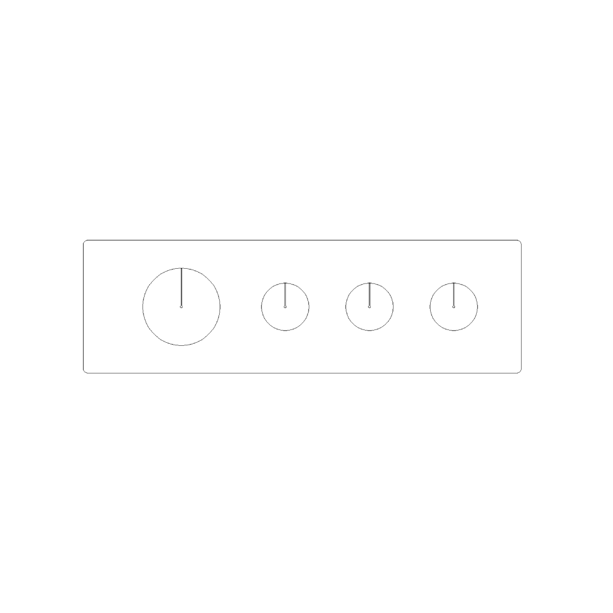Kohler Anthem Three-Outlet Recessed Thermostatic Valve Control