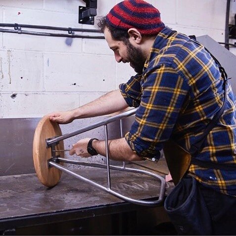 Back by popular demand the studio stool course @blackhorsews is happening this weekend and a couple of tickets are available.  Learn about MIG welding, tube bending and metal fabrication. #madeatblackhorseworkshop #woodstreetcoffee #blackhorseworksho