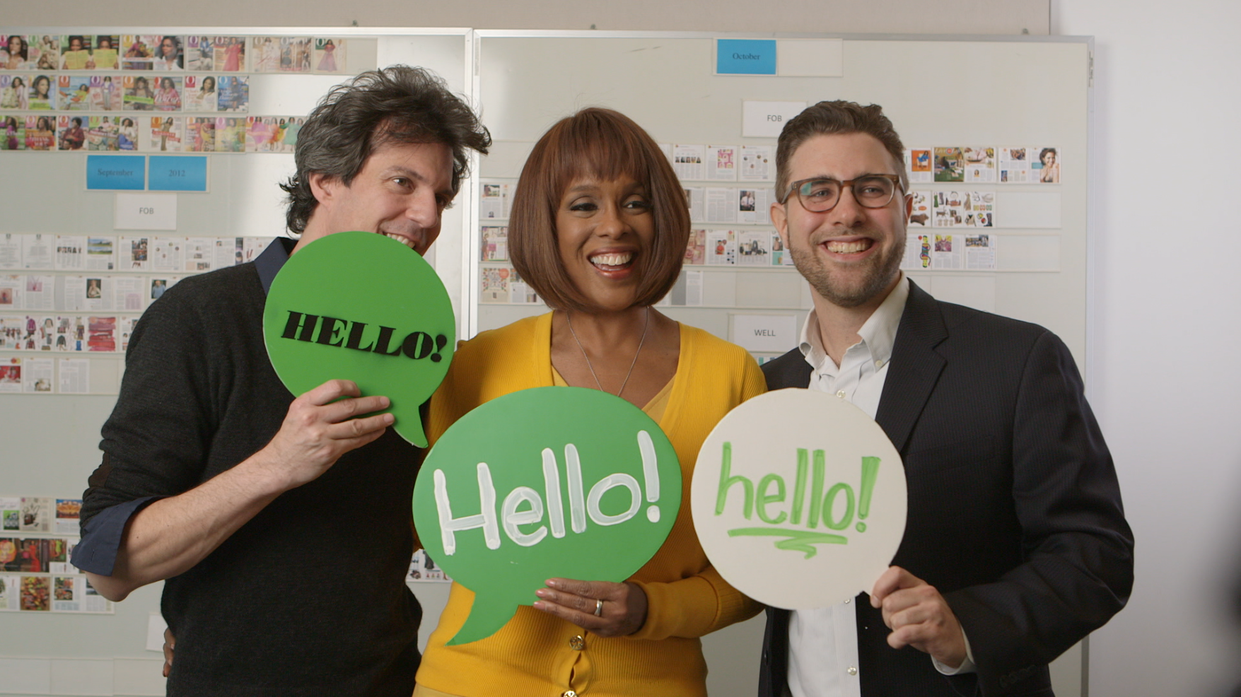 "Just Say Hello" O Magazine initiative around combatting loneliness. 