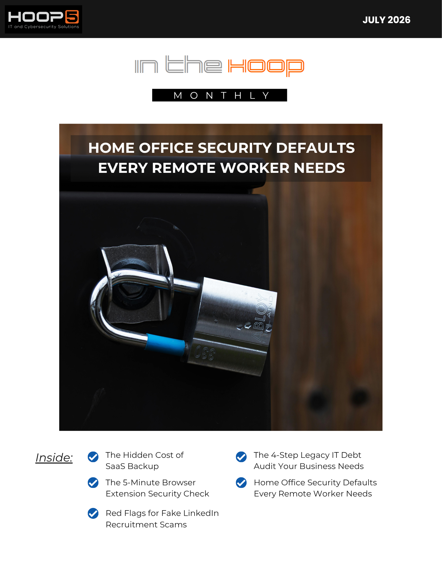 July 2026 Newsletter