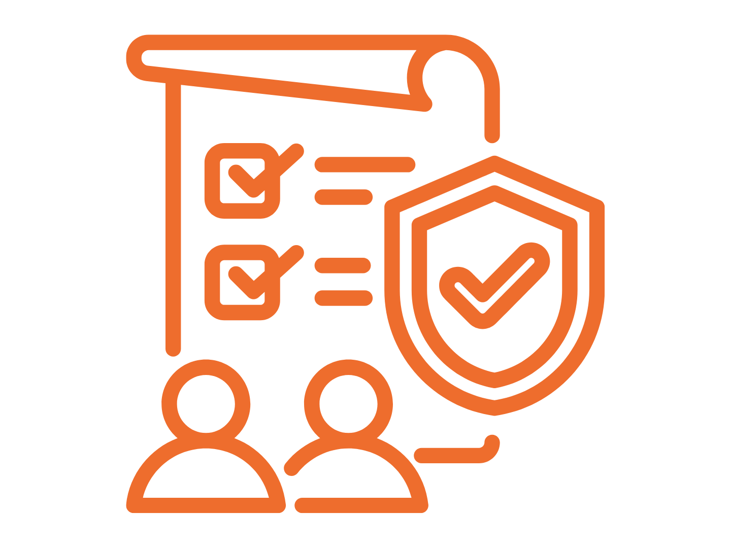 CyberAB Registered Practitioner Organization badge with CMMC certification logo and blue ribbon design.