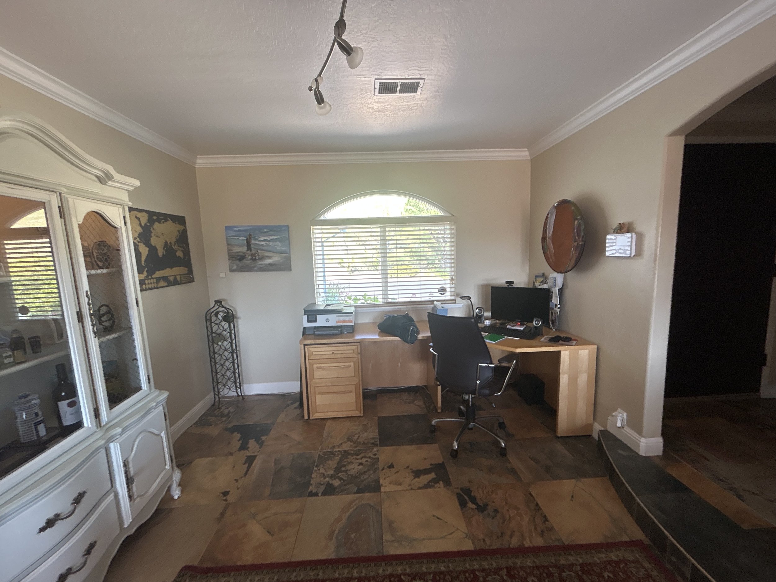 Before Style it Staging this foyer was an office space for the homeowner.