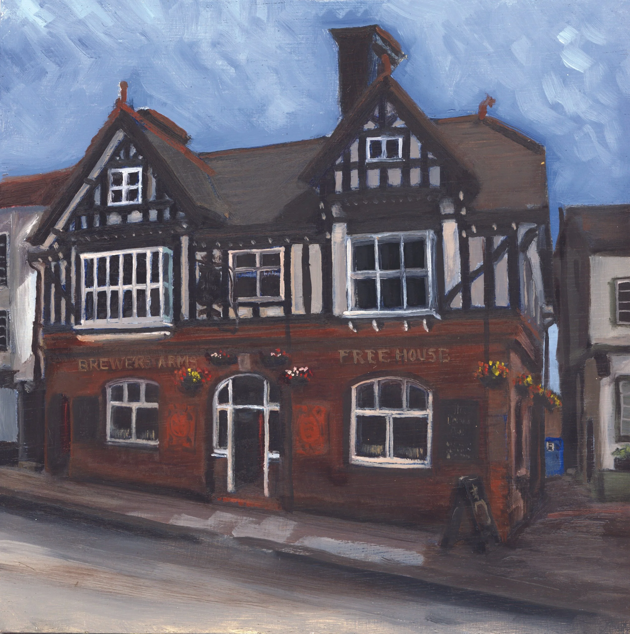 Brewers Arms, Lewes - 20x20cm Oil on Board £200