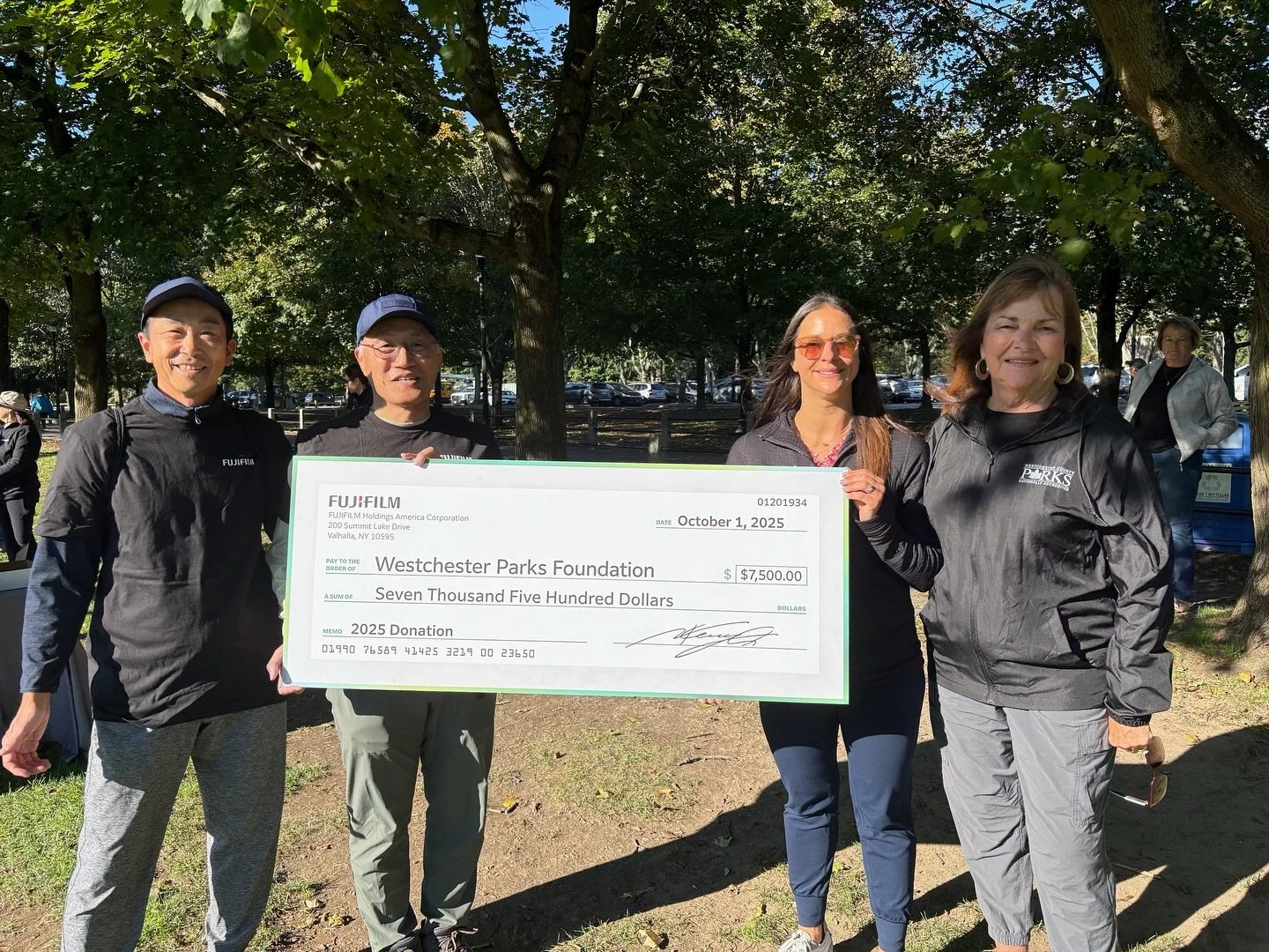 Yesterday morning, our Foundation welcomed employees from FUJIFILM Holdings America Corporation, FUJIFILM North America Corporation, and FUJIFILM Healthcare Americas Corporation for a cleanup and beautification day at Kensico Dam Plaza and the nearby