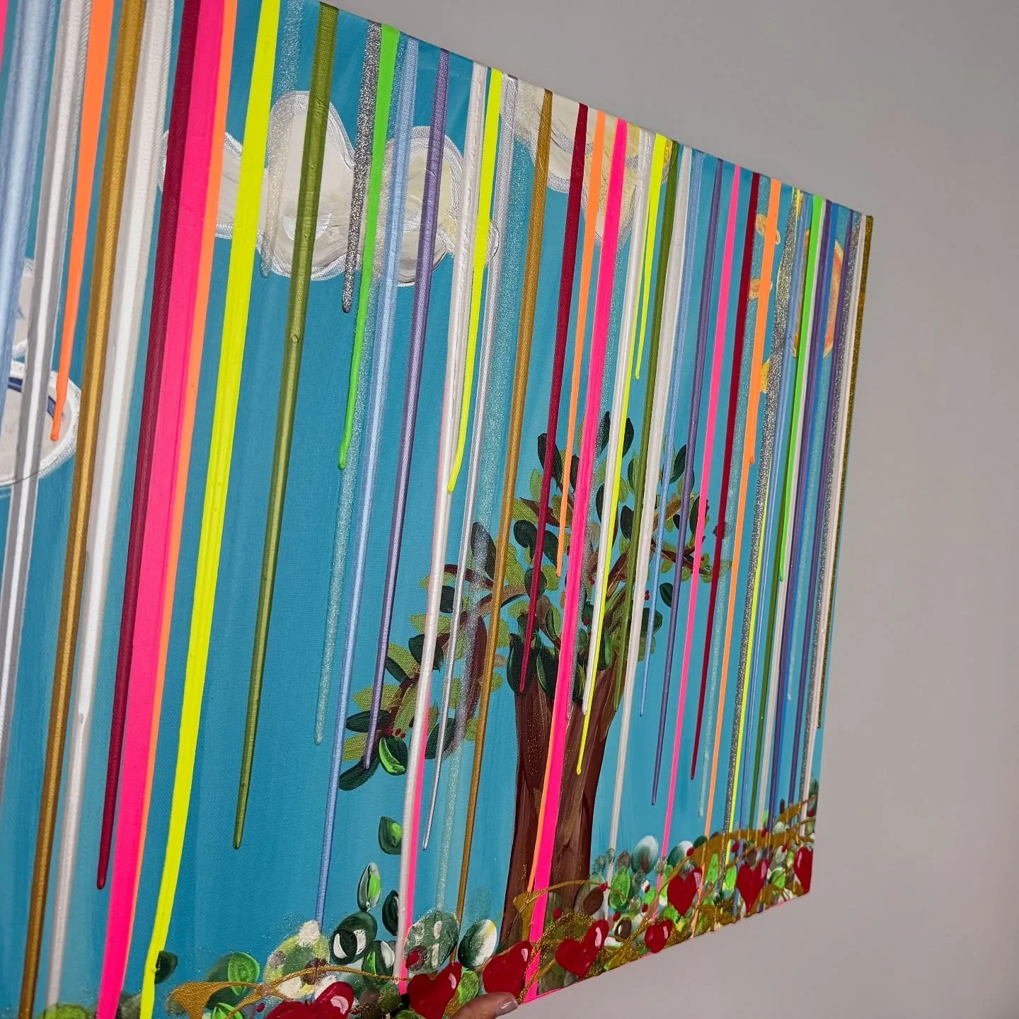 &ldquo;Happy Art&rdquo; on our walls.  Today, we happily hung up a @marlabeth_designs original &mdash;from our recent &ldquo;Happy Art for Westchester Parks&rdquo; campaign&mdash; in our office.  Thank you for generously donating your work of art, Ma