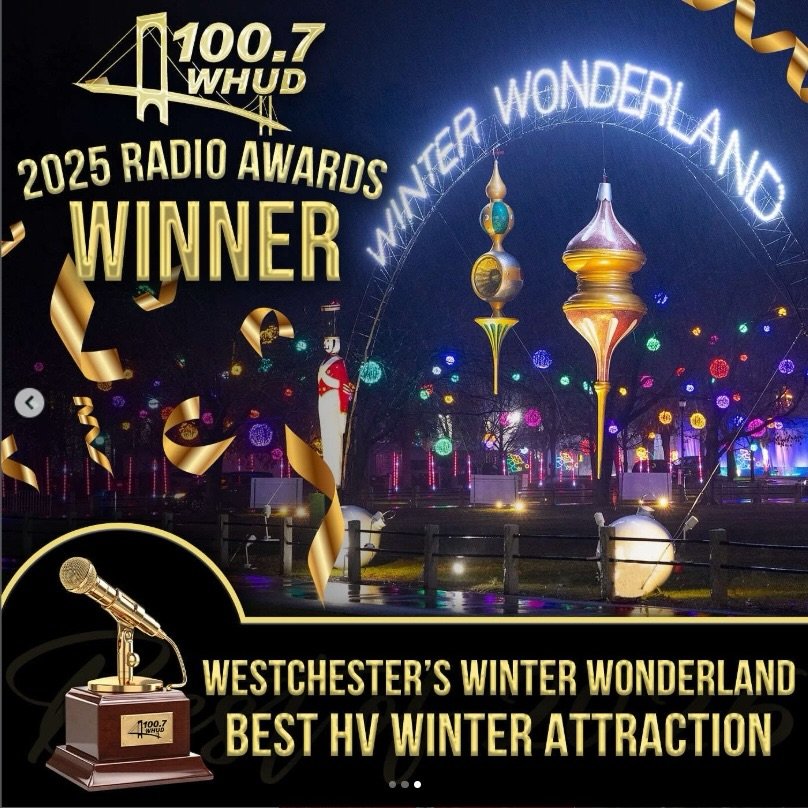 Thank you @100.7whud listeners for selecting @westchesterswinterwonderland as a best winter attraction in the #hudsonvalley!