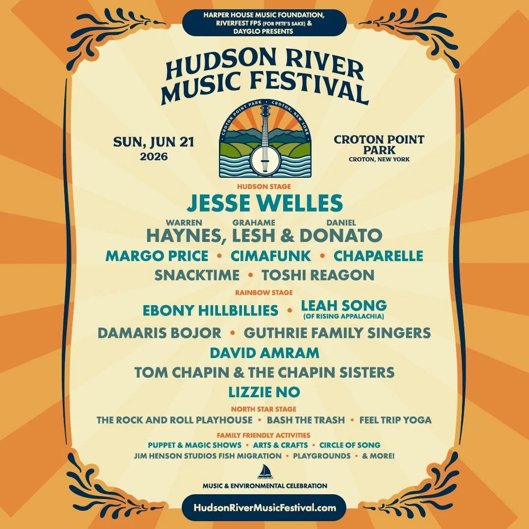 We&rsquo;re excited to another our partner Hudson River Music Festival is back! Celebrate Father&rsquo;s Day and the Summer Solstice on Sunday, June 21 at @crotonpointpark! Featuring Jesse Welles, Warren Haynes of Gov&rsquo;t Mule and The Allman Brot