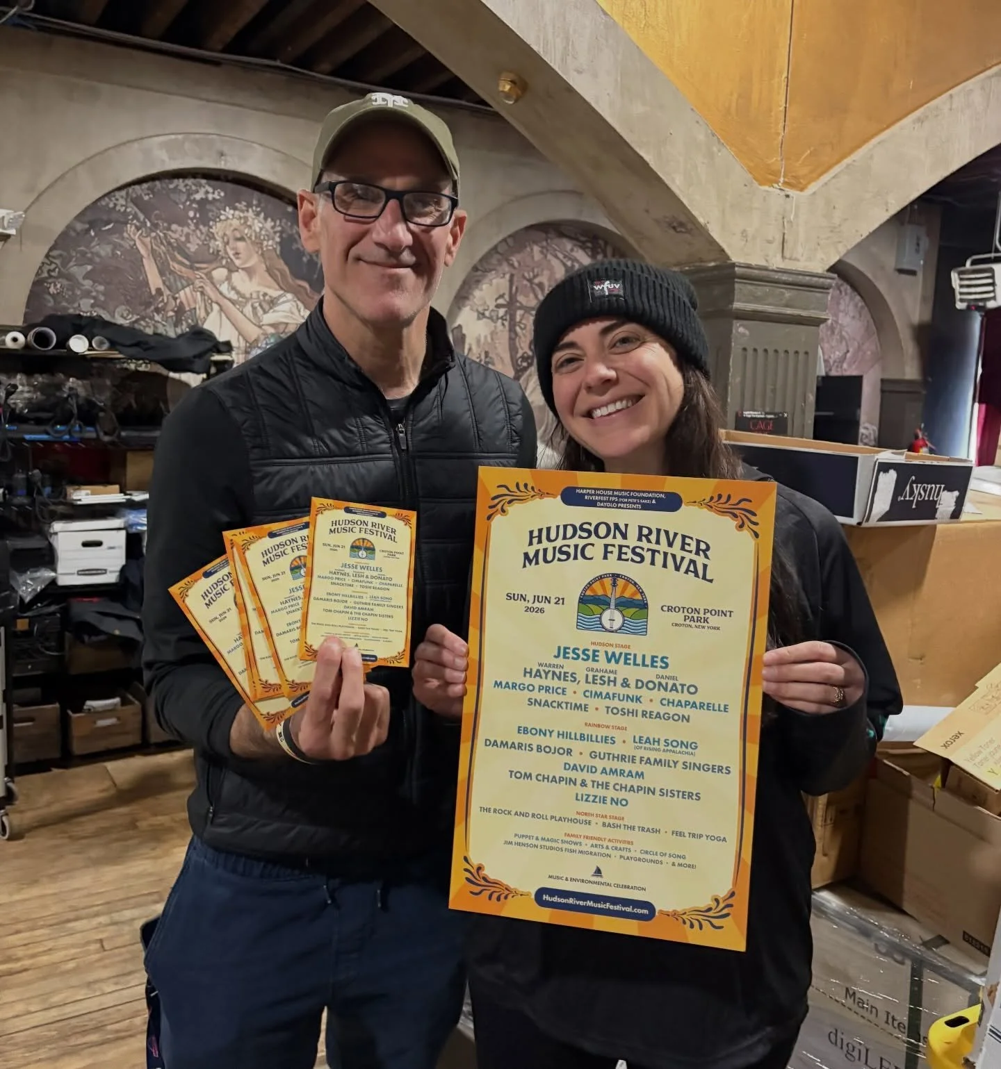 Jon at @thewpf and Stef at @capitoltheatre want to send two lucky music lovers to the @hudsonrivermusicfest on Sunday, June 21 at @crotonpointpark! 

Tell us why you should be there, what you love most about music and the parks &mdash;and music in th