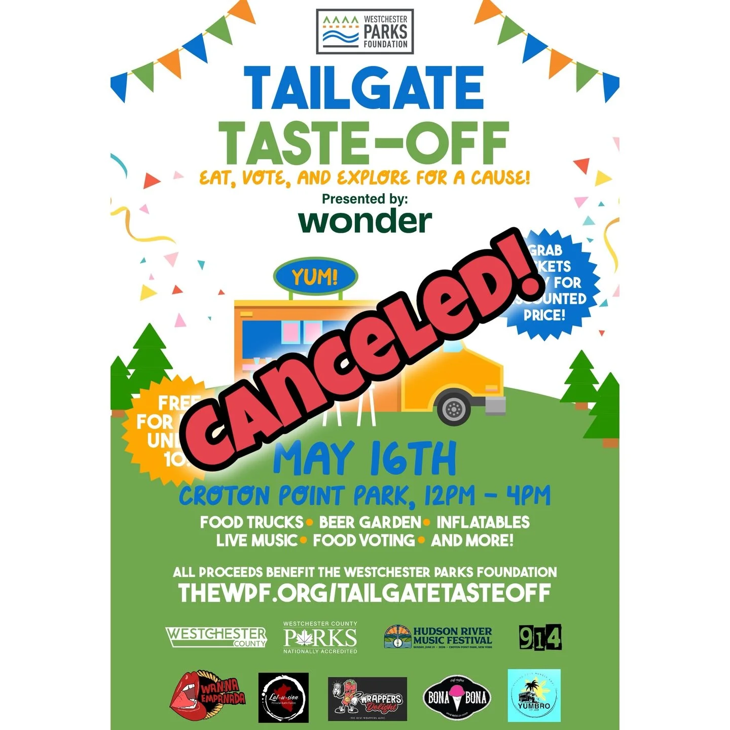 🚨 Tailgate Taste-Off will be taking off some other time.