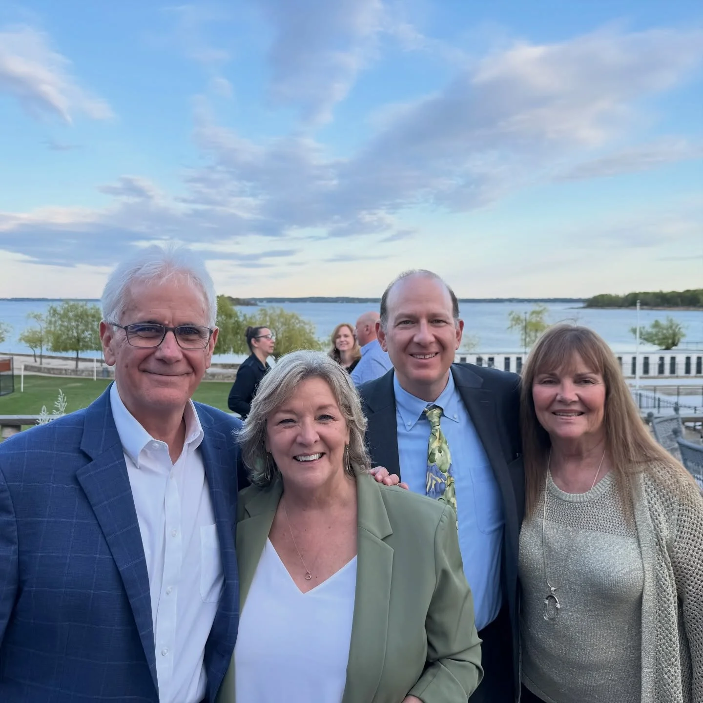 Joe Stout, WPF Executive Director, Seth Mandelbaum, WPF Chairman of the Board, and Kathy O&rsquo;Connor, @westchestercountyparks , attended Jane Solnick&rsquo;s retirement dinner from @conedison at @davenportmansion last week. Jane serves as the WPF 