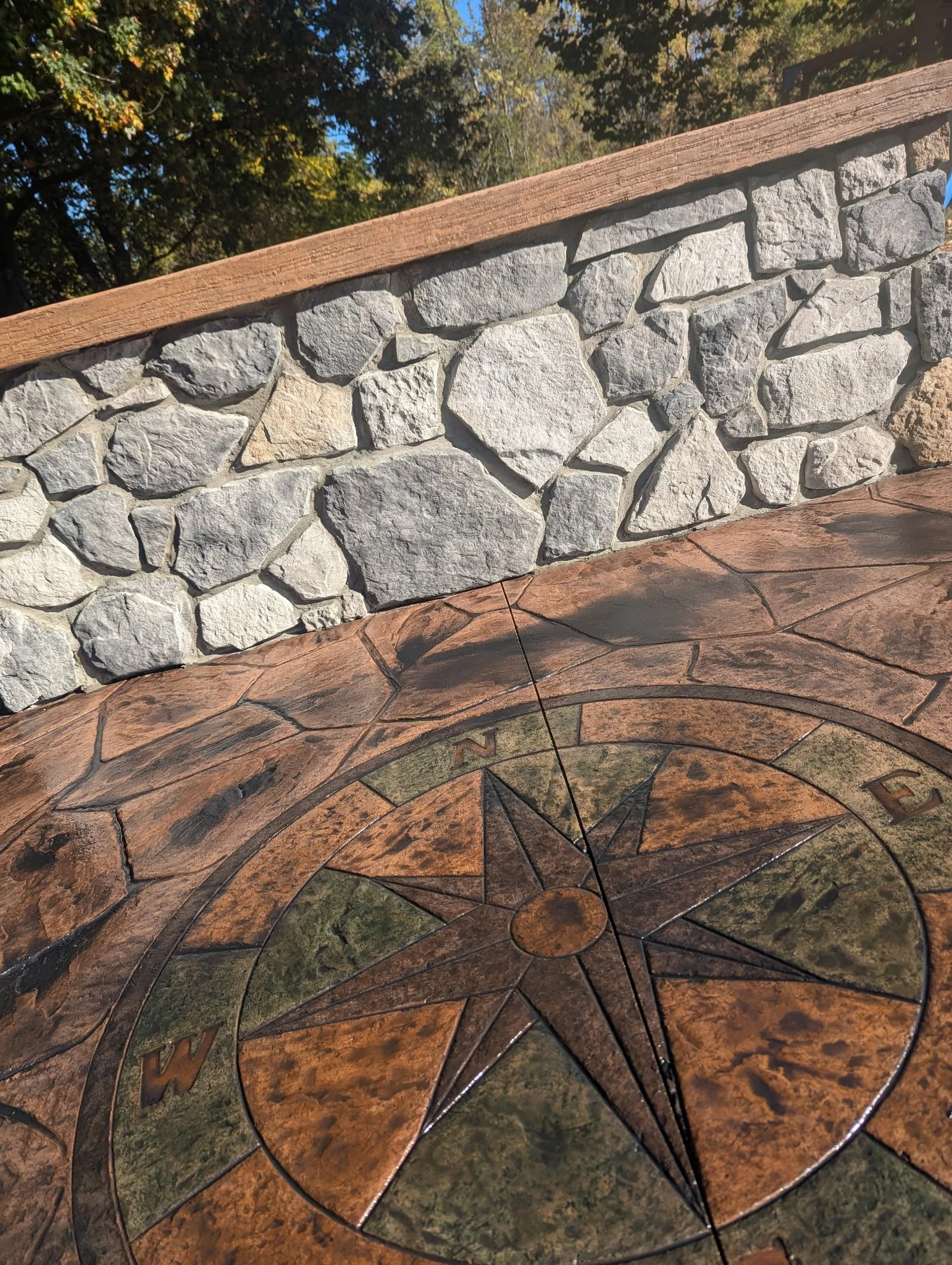 Stamped concrete patio Rochester NY