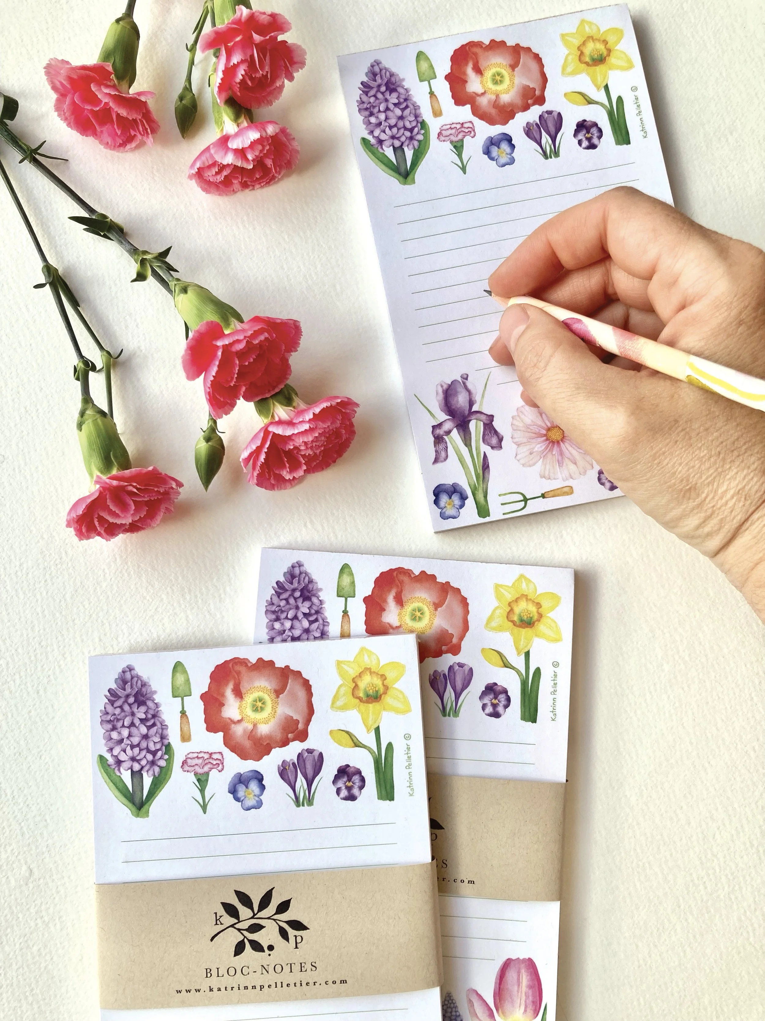 Bloc-notes - Fleurs printanières
