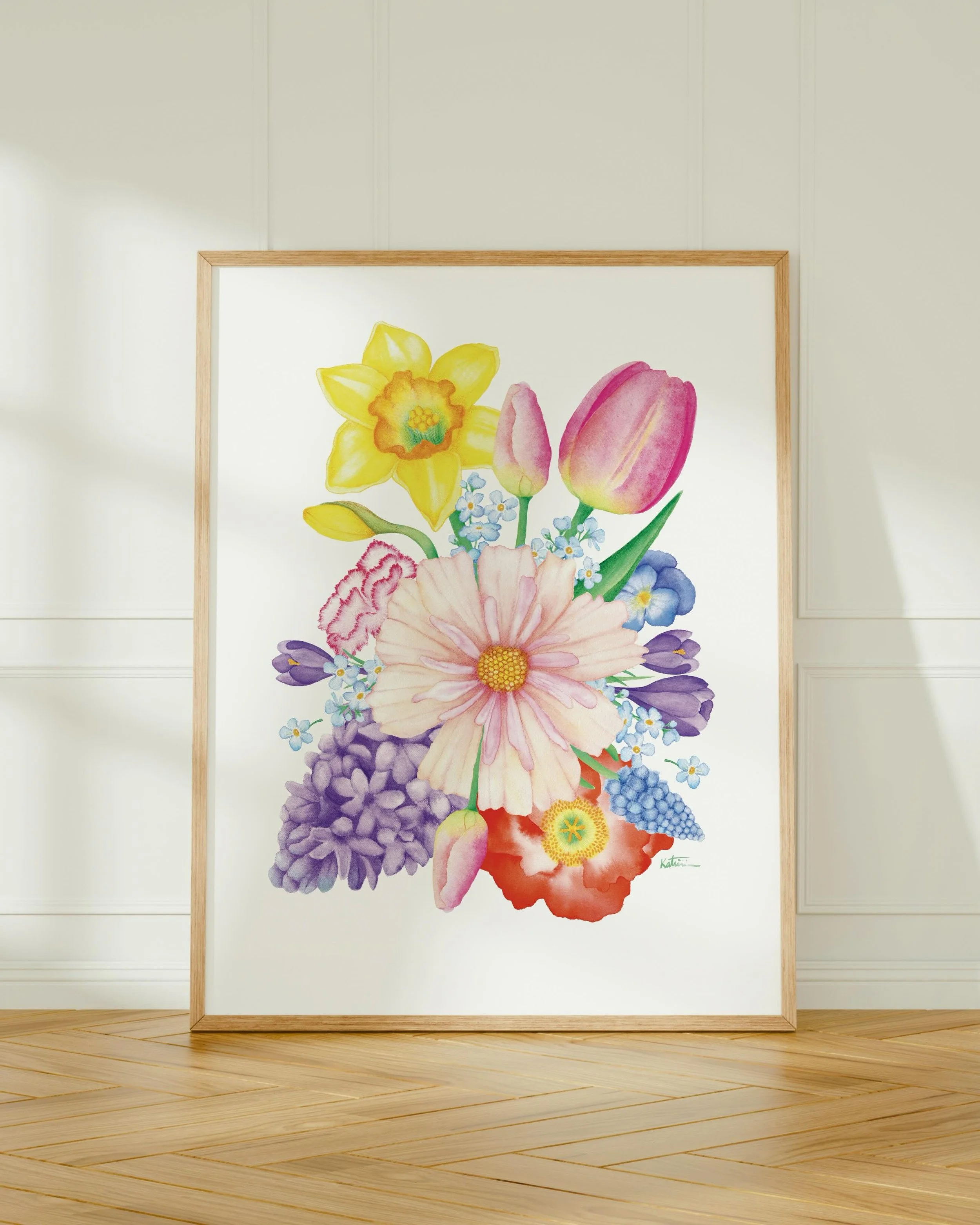 Votre pr&eacute;f&eacute;r&eacute;e du moment sur ma boutique. 🌸  Cette nouvelle affiche florale apporte une touche de douceur pour c&eacute;l&eacute;brer l&rsquo;arriv&eacute;e des beaux jours et de la chaleur&hellip; Qui finira par arriver promis.