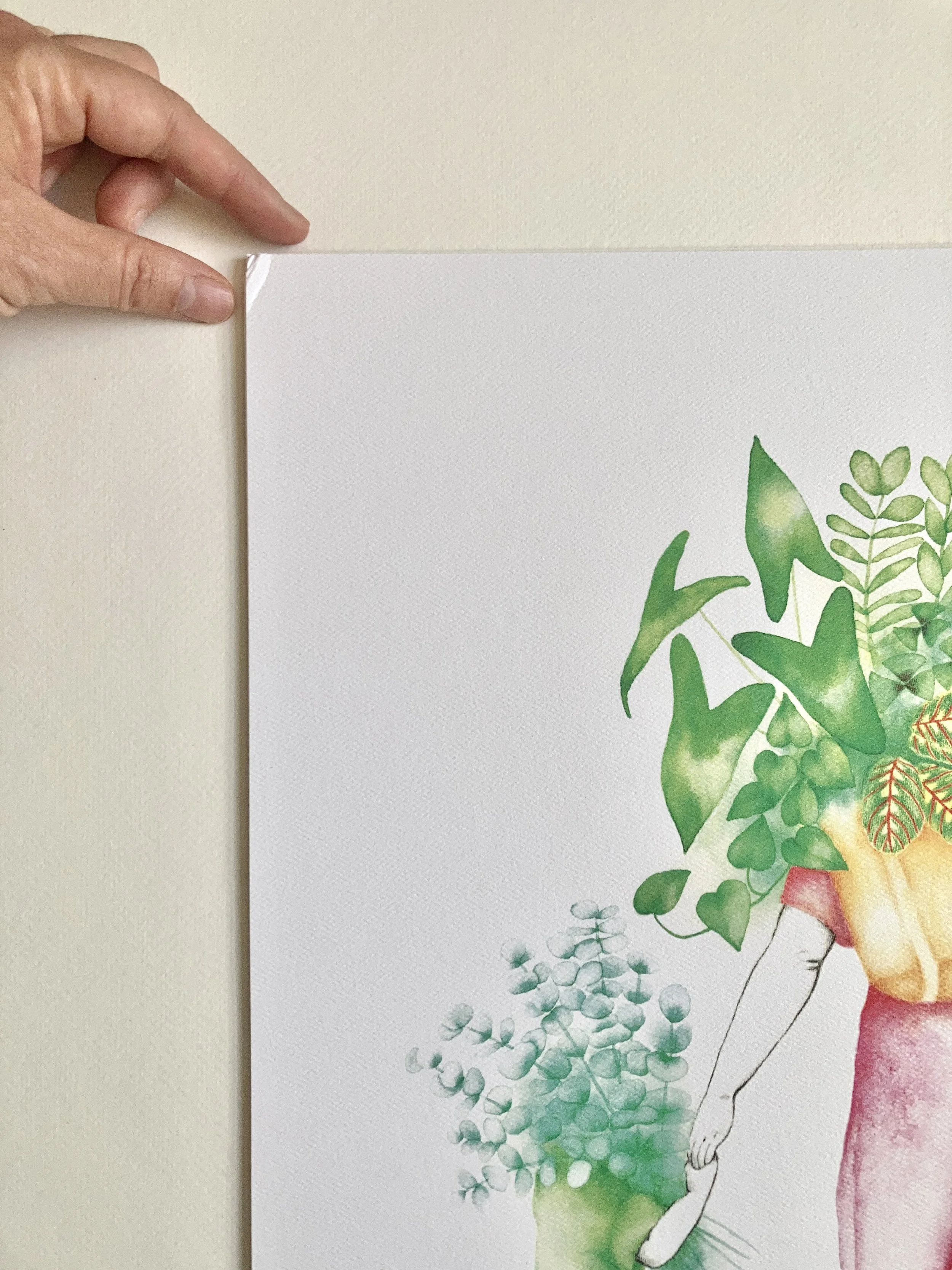 Affiche légèrement abimée, Maman aime les plantes- LIQUIDATION 60%