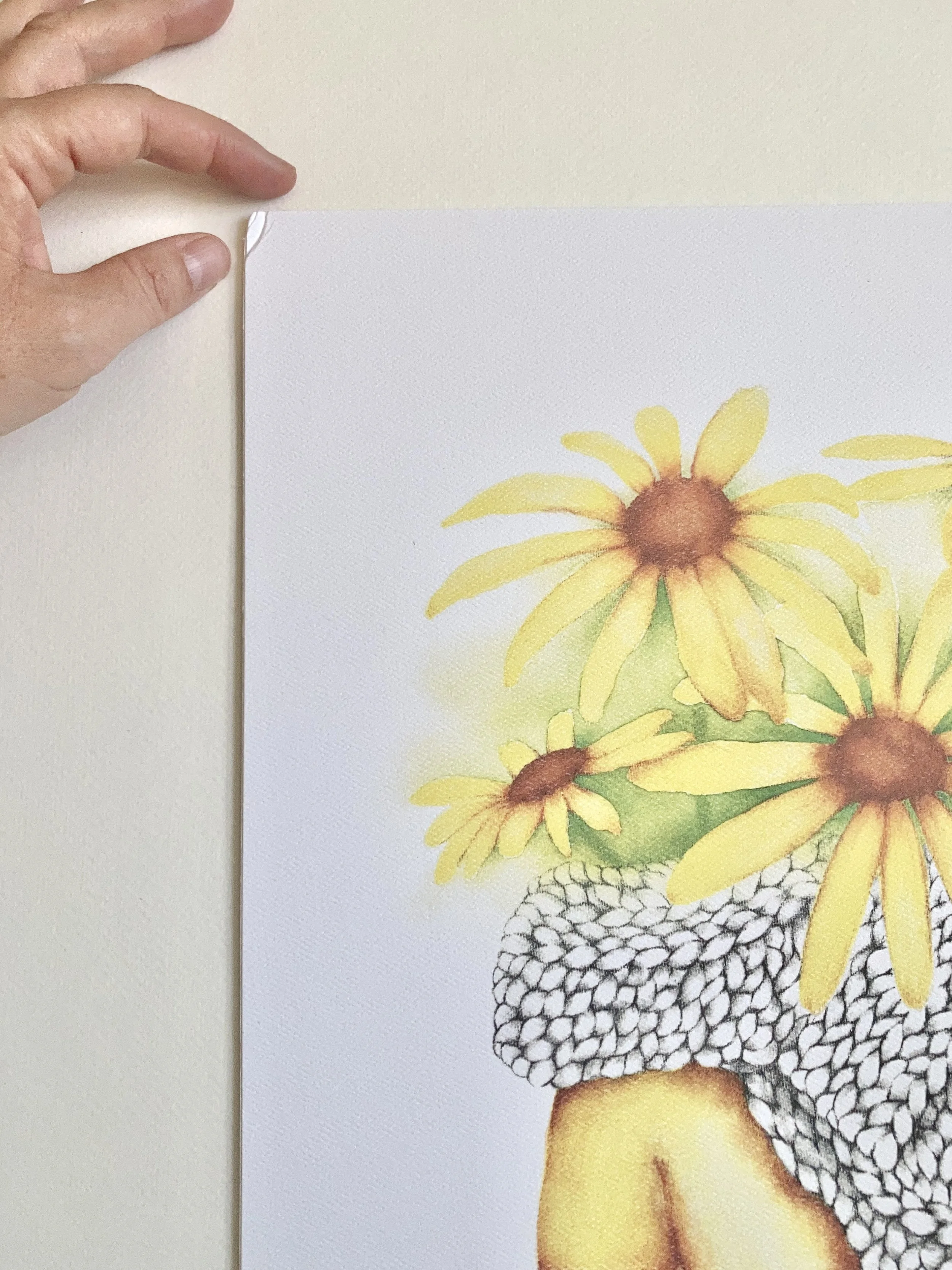 Affiche légèrement abimée, Bouquet rudbekia - LIQUIDATION 60%
