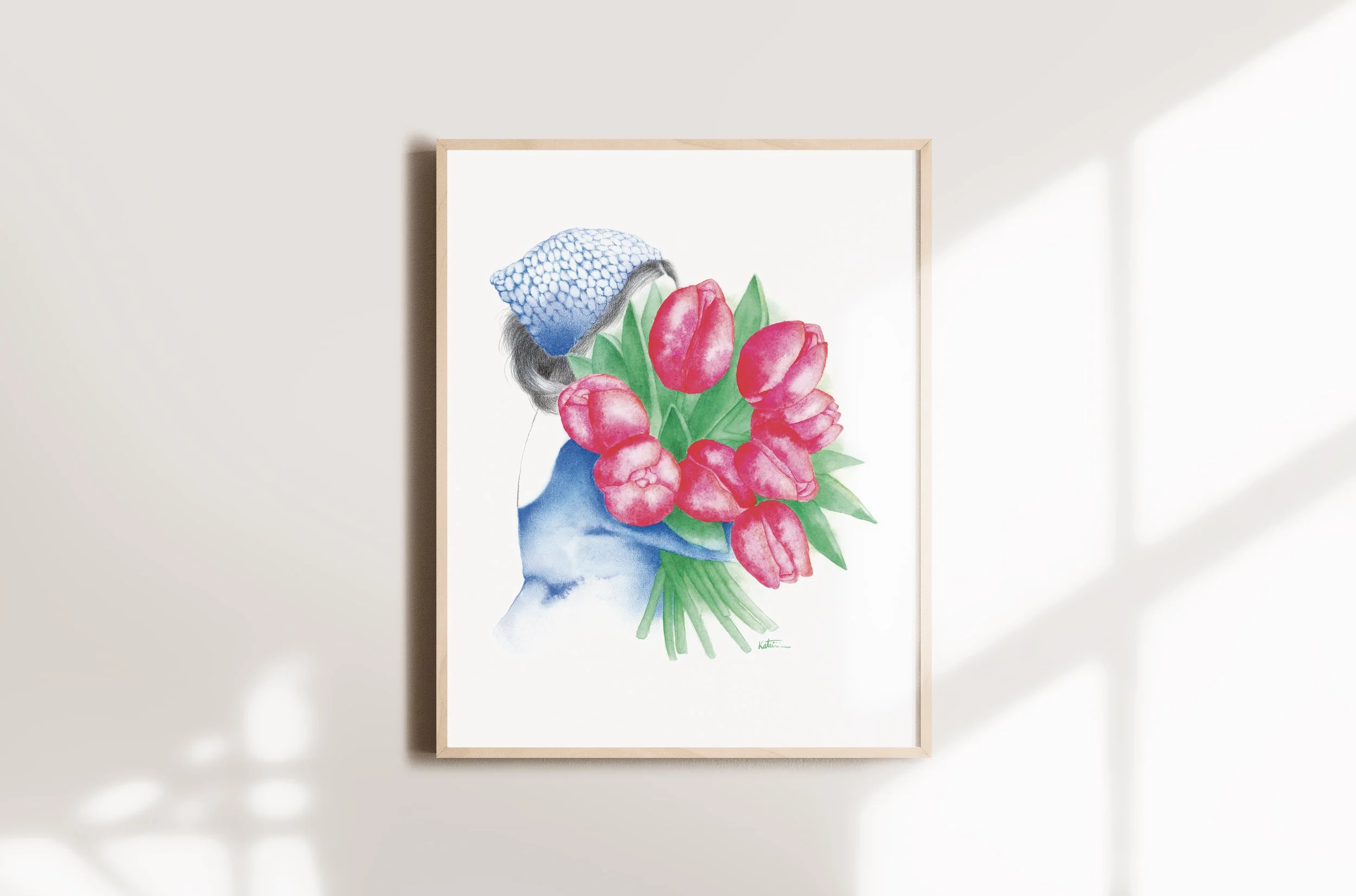 Affiche - Dame tulipe