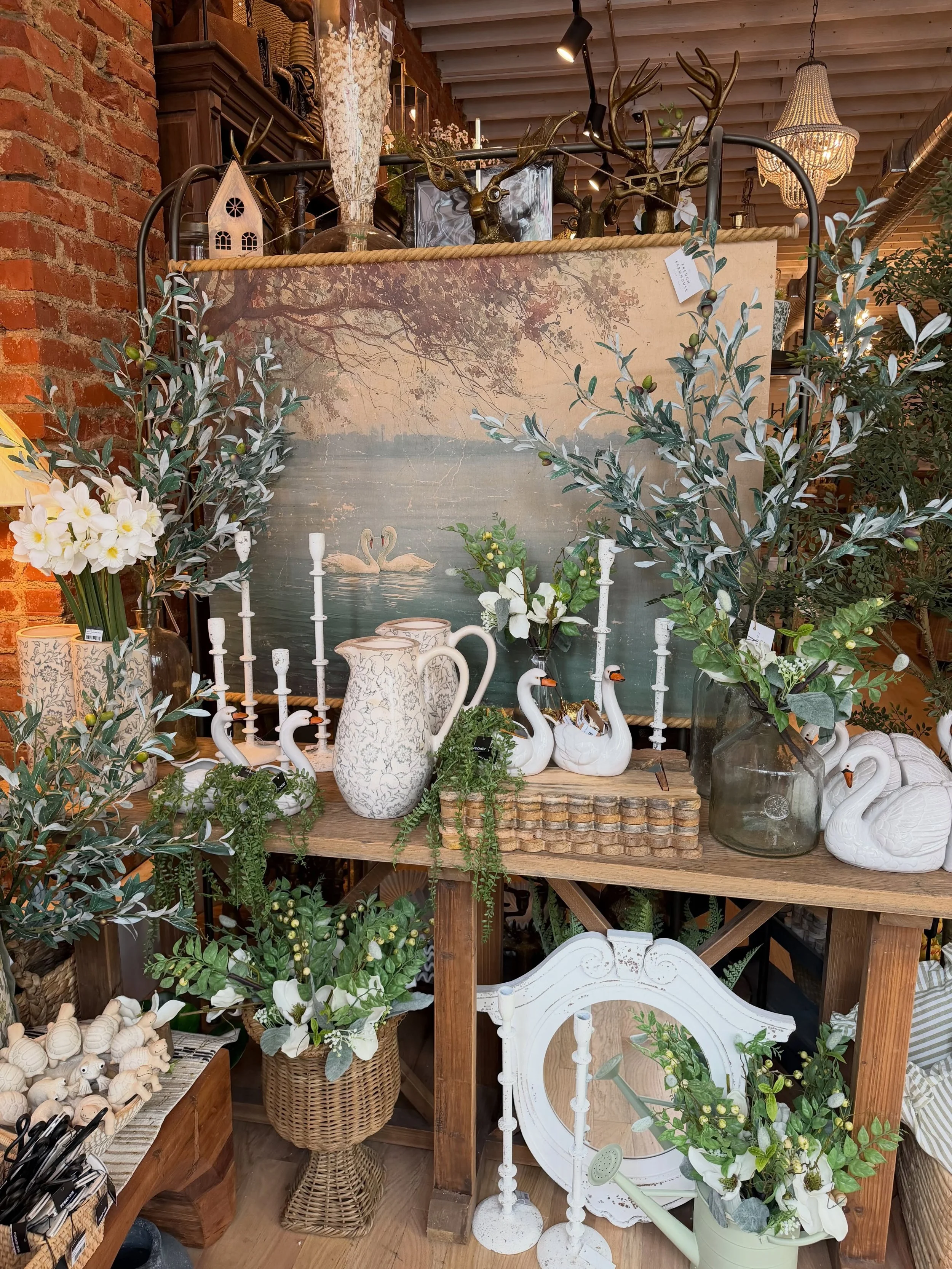There&rsquo;s something timeless about swans. Graceful, elegant, and a little romantic, they inspired one of our favorite corners in the shop this season. 🦢🤍

We&rsquo;ve been busy refreshing displays throughout the store, and there&rsquo;s so much