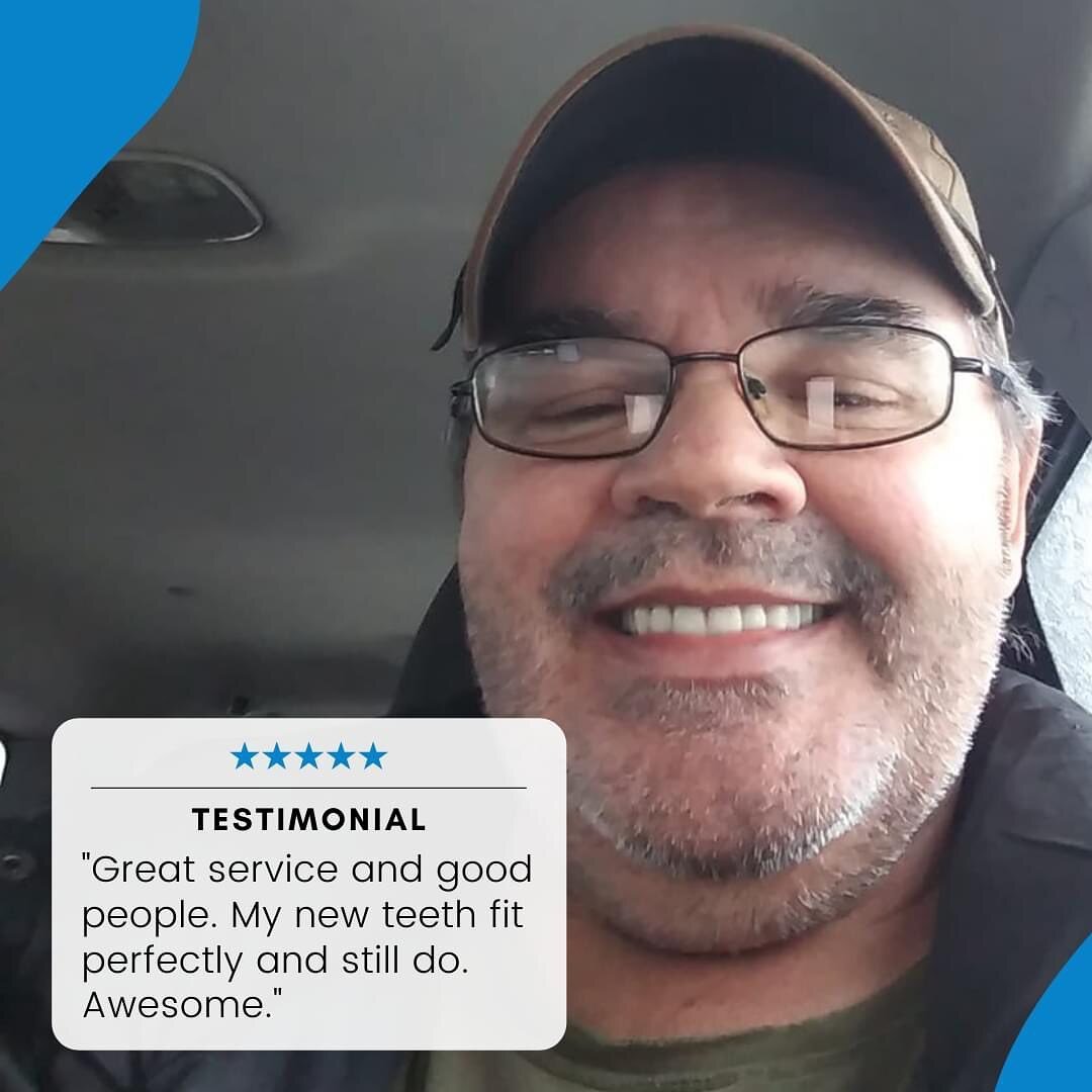 Thank you for being kind and patient with us during the process of getting your new dentures. 

It makes us  really happy to see that you are happy with the quality of service we provide. We will make sure to continue providing you and others with th
