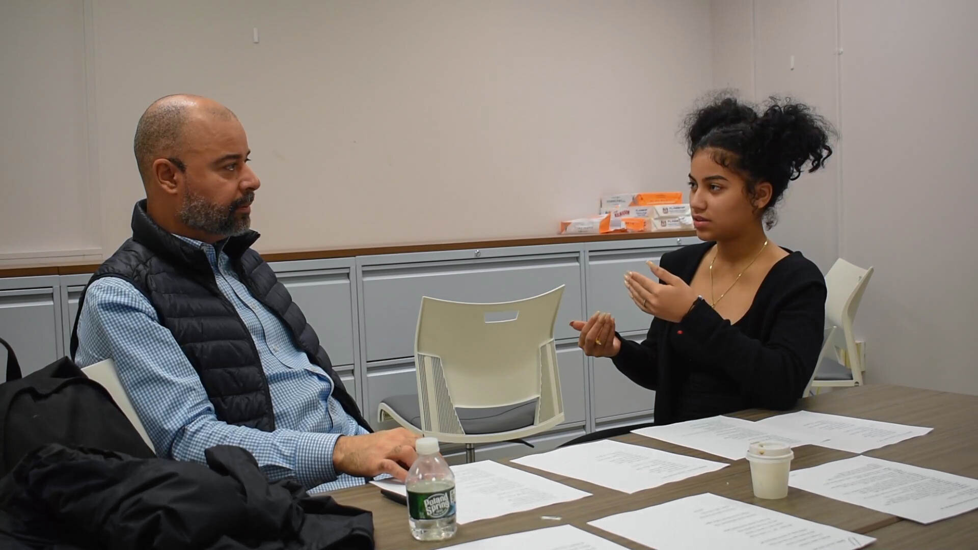   A Maxine Greene student receiving one-on-one, individualized instruction.  