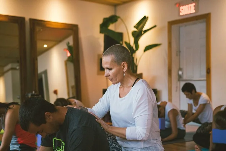 Chantal Cadieux, instructor at Muv yoga and fitness studio in Hudson