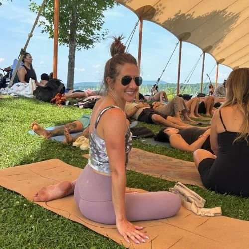Émilie Massé, instructor at Muv yoga and fitness studio in Hudson