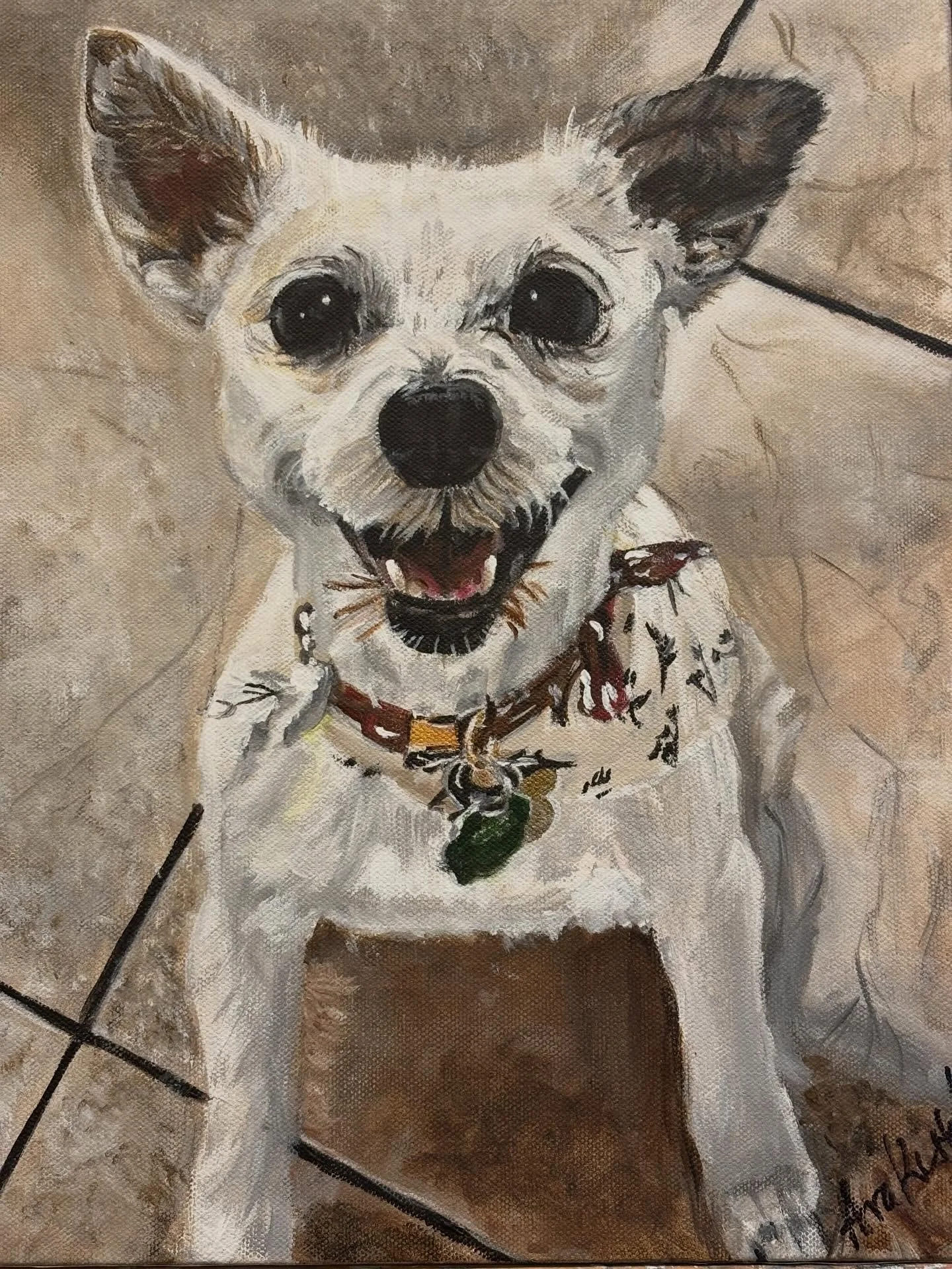 Say Hi to sweet Harley, rescued when she was about one year old.  Her family went to a shelter to look, but within 24 hours of a spotting this little gem with the brown ear, she officially became the newest member of the family. She stole her familie