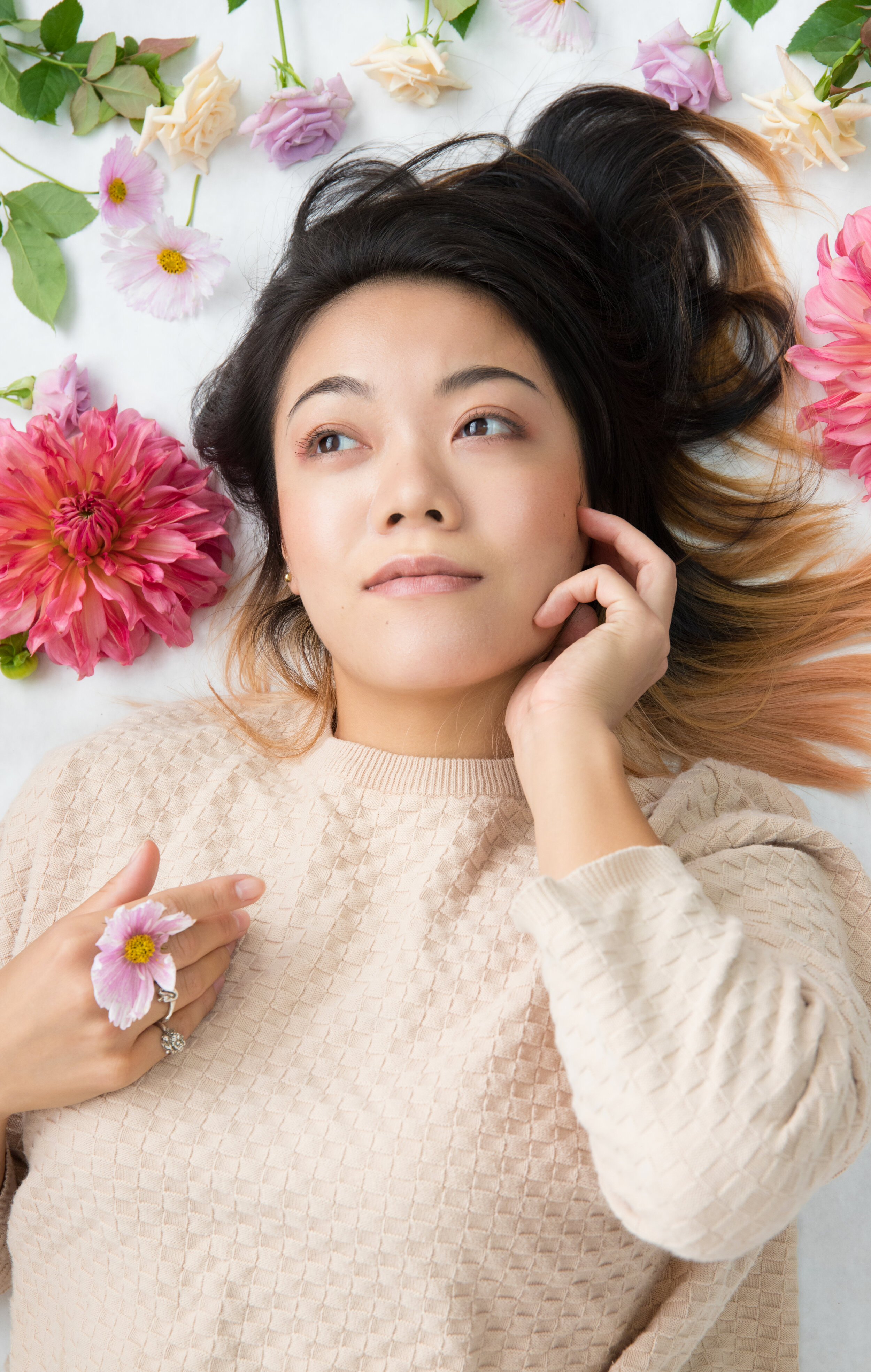 Girl with Flowers