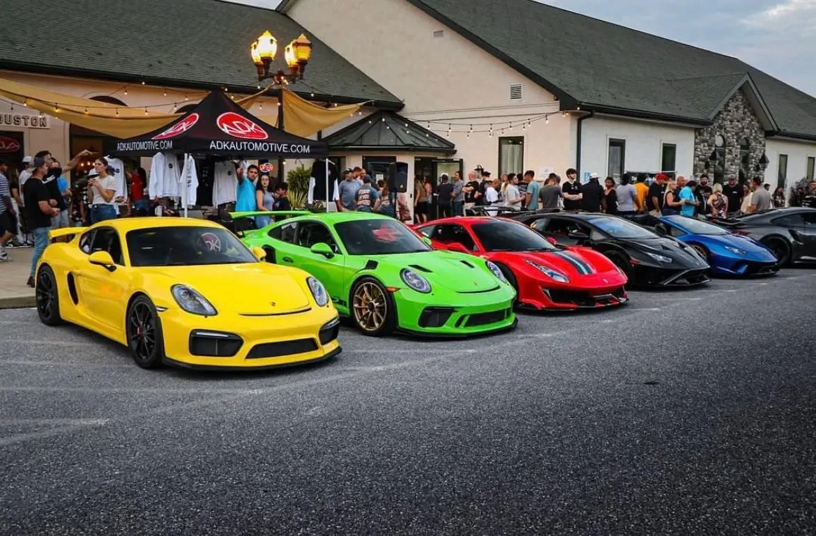 Supercars at Sunset