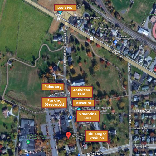 Seminary Ridge Map Battle of Gettysburg 161st Anniversary on the Ridge — Seminary Ridge Museum