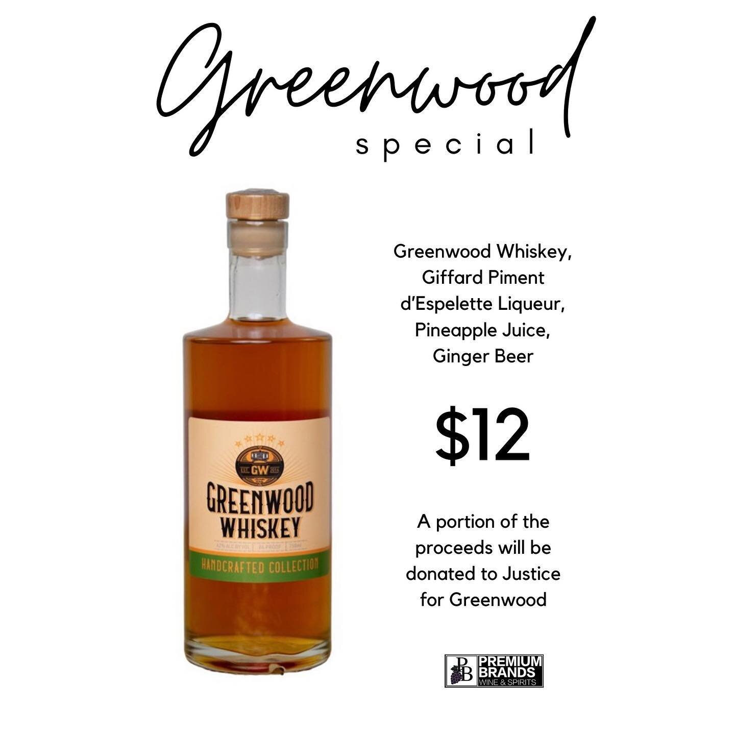 This weekend, in honor of their neighbors in the Greenwood District and the centennial of the Tulsa Race Massacre on May 31st June 1st, Duet is serving up a featured cocktail using Greenwood Whiskey! A portion of the proceeds from the cocktail to the