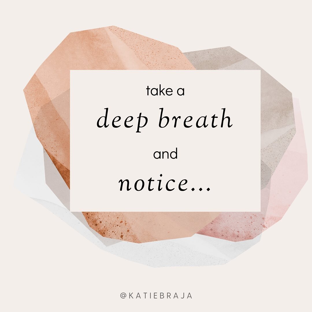 Are you up for trying something with me, real quick?⁠⁠
⁠⁠
Make sure you're comfortable, and take a deep breath.⁠⁠
⁠⁠
Let your gaze soften.⁠⁠
As you breathe, notice how it feels.⁠⁠
Notice how you feel.⁠⁠
⁠⁠
Notice what else is true for you right now:⁠