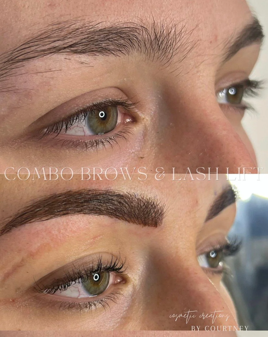 What a transformation! 😍We perfected her brows with a combination of microblading and shading and gave her a lash lift. ⁠
⁠
Want to make your brows look full and defined? DM me to book your appointment!⁠
⁠
⁠
⁠
@tinadaviesprofessional⁠
@permablend_pi