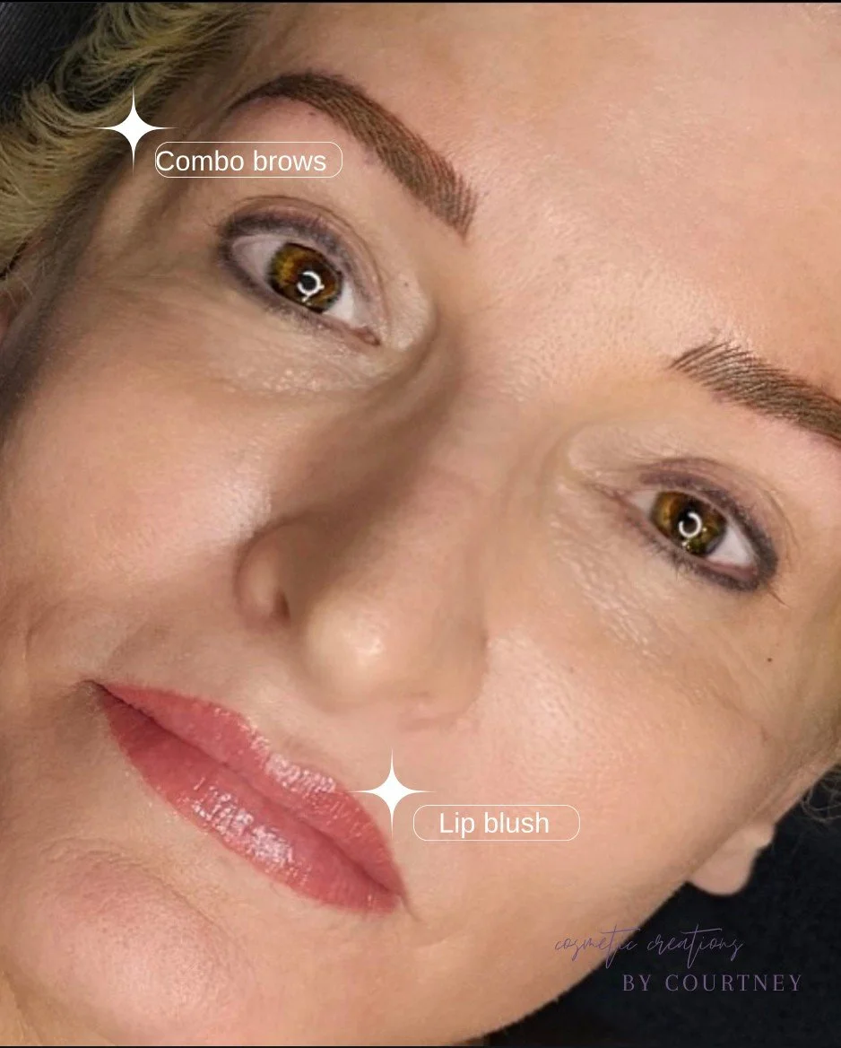 Once you see yourself if perfect brows and natural looking full lips, you'll never want to go back. ✨️⁠
⁠
⁠
⁠
⁠
@tinadaviesprofessional⁠
@permablend_pigments⁠
#azmicroblading #azbrows #gilbertbrows #semipermanentmakeup #pmua #browtatoo #browlifft #sc