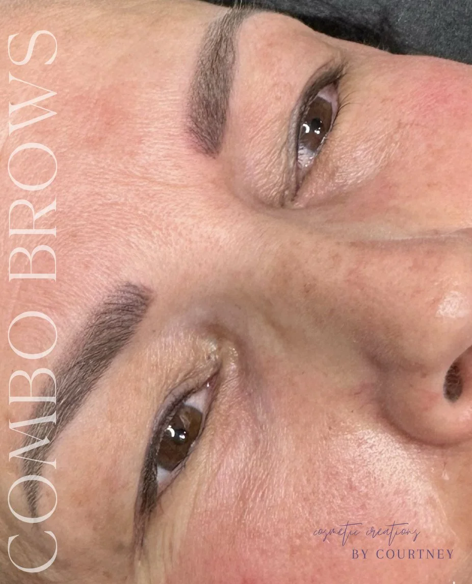 Can you believe these brows are &ldquo;fake&rdquo;? 👀✨⁠
⁠
These healed combo brows are designed to look soft, natural, and effortlessly full,  so you can wake up with perfect brows every day. ⁠
⁠
No heavy makeup. No daily brow routine. Just beautifu