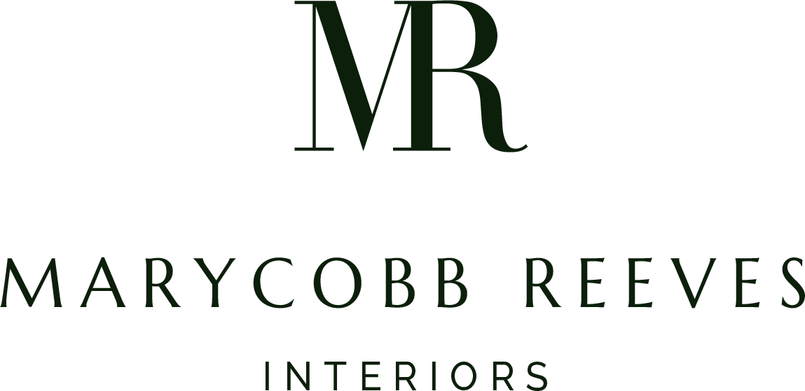 Logo for Marycobb Reeves Interiors with the initials MR and the company name beneath.
