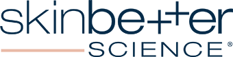 Skinbetter Science logo in dark blue and pale pink text