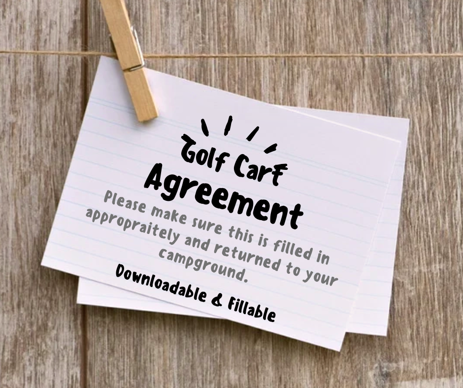 Golf Cart Agreement