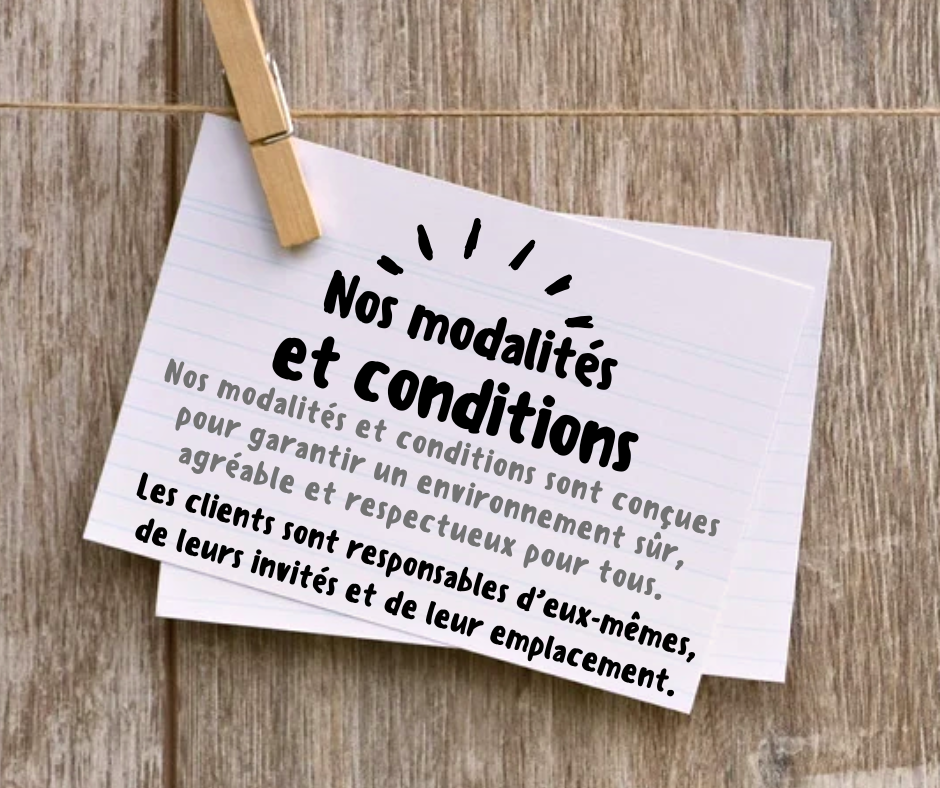 Full Terms & Conditions (French)