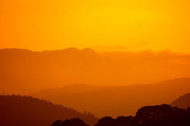 Sunrise on the mountains