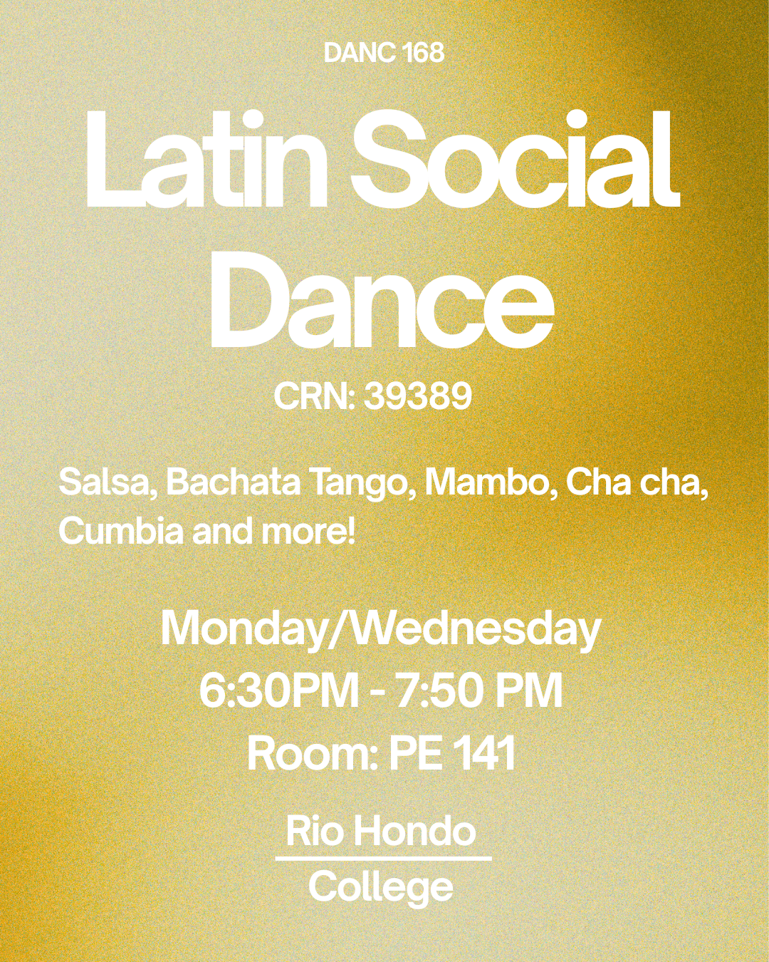 Latin Social Dance at Rio Hondo College