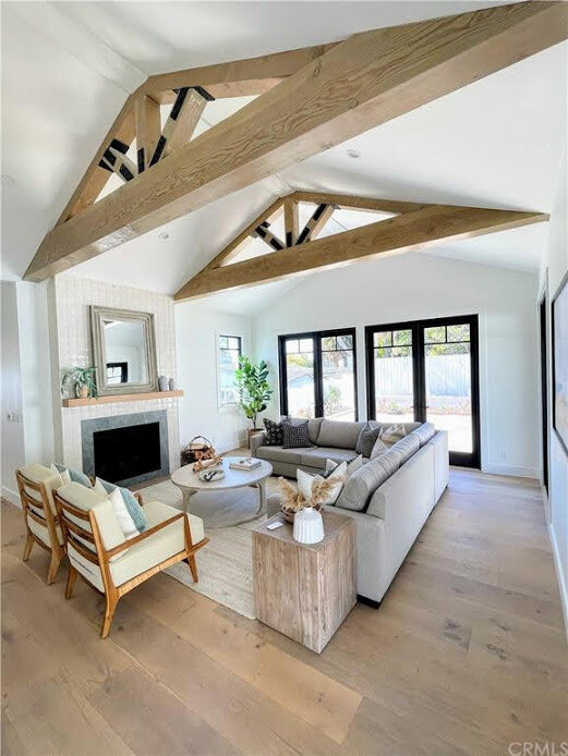 Interior swinging door