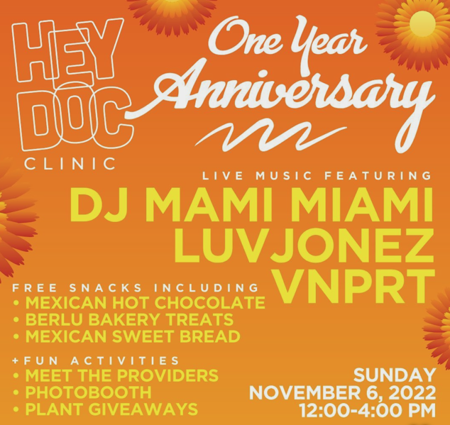 Hey Doc Clinic: One Year Anniversary