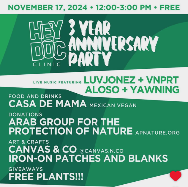 Hey Doc Clinic: three Year Anniversary